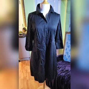 Talbots Classic Black Long Sleeve Dress